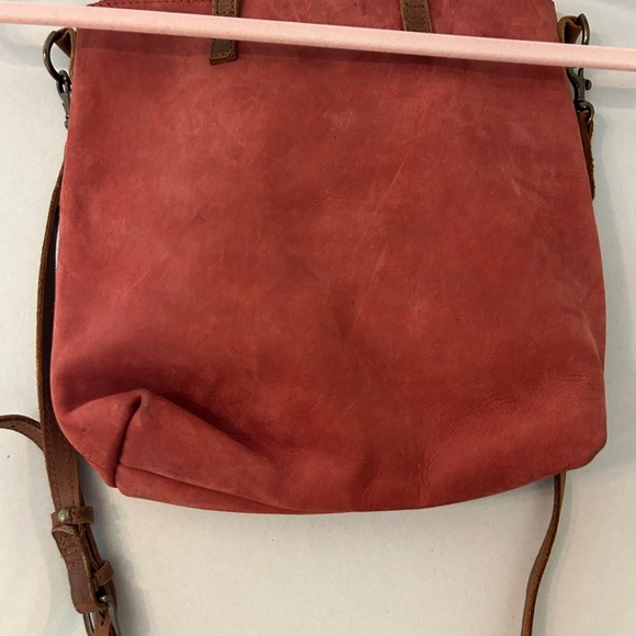 Able Red Leather Crossbody Bag - Picture 4 of 5